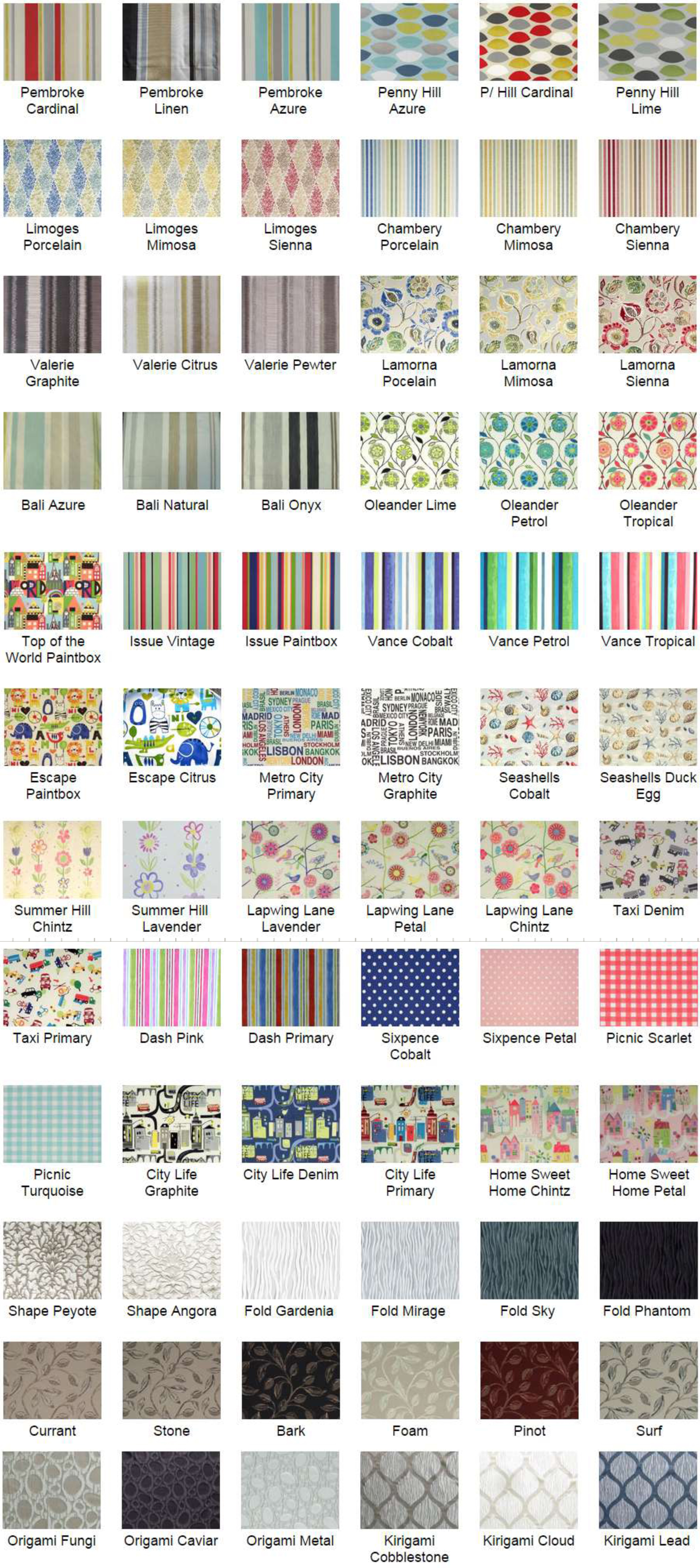 Roman Blinds Fabric and Colours | Easy Blinds